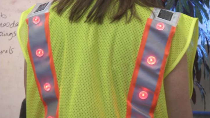 Las Vegas couple designs upgraded safety vest for road workers, police