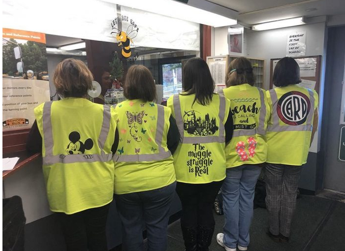 Safety Vest Decorations Change Conversations With School Bus Passengers