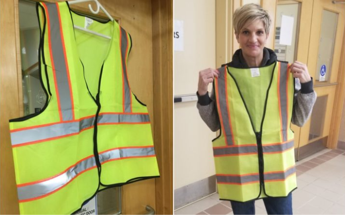 Going for a walk? Old Town offers free reflective vests for pedestrians